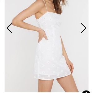 NWT white sunflower sun dress, size 6